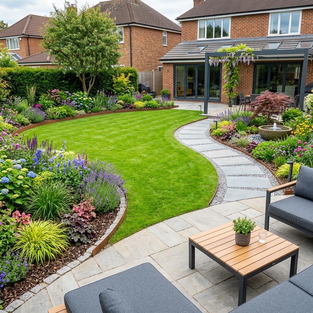 High quality completed garden transformation