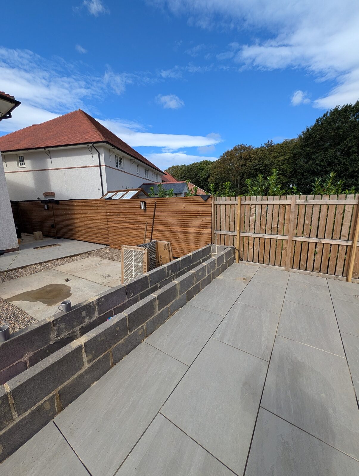 Paving, screening and constructed levels taking shape