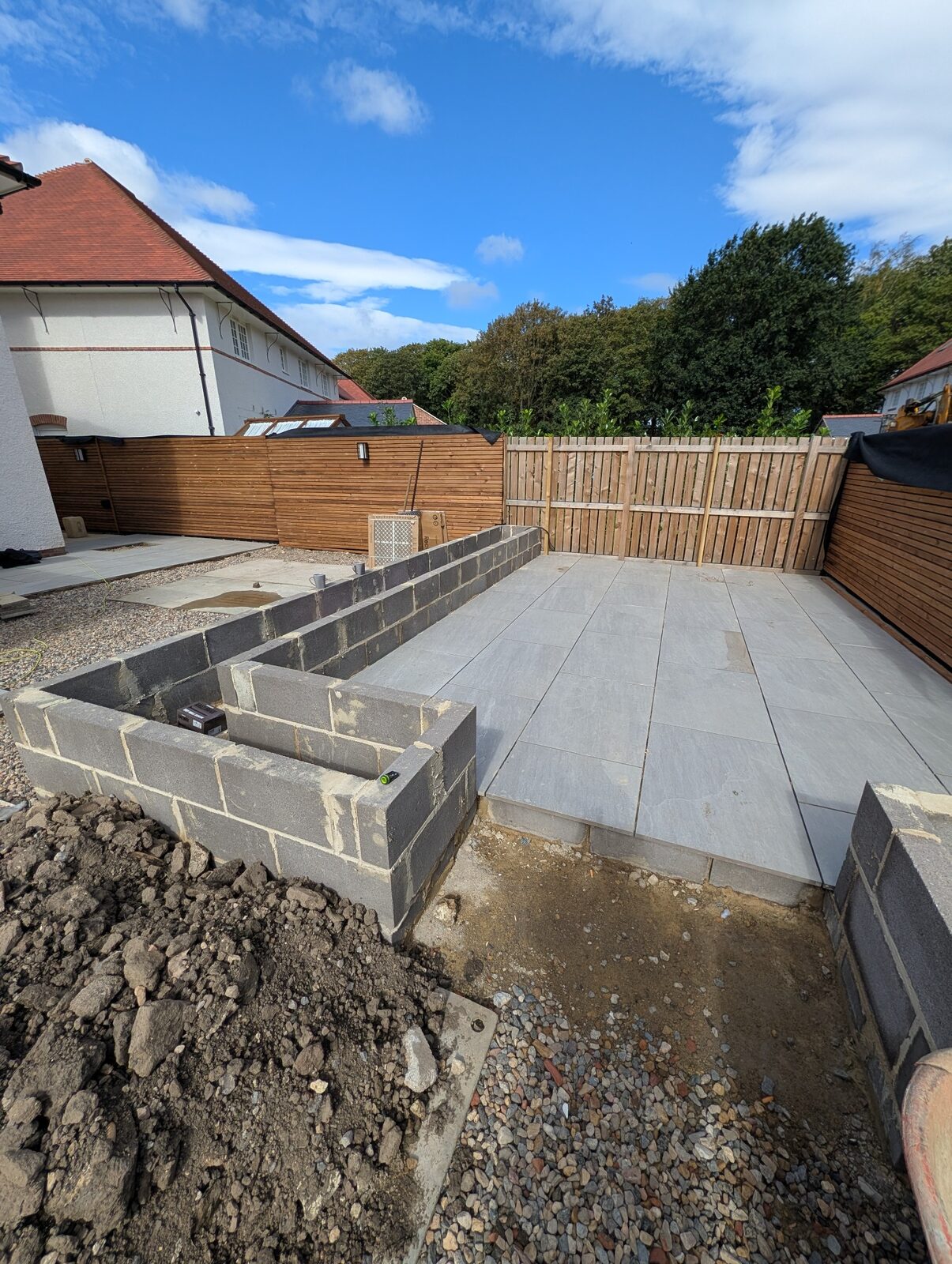 Developing central garden area and paved routes